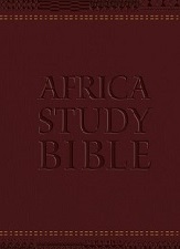 Africa Study Bible Burgundy Faux Leather